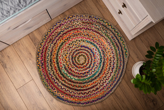 Jute Chindi Round Rug